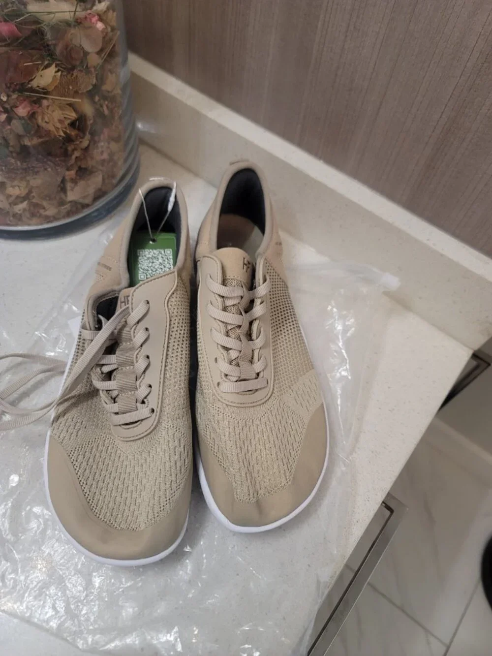 Hike Footwear HF Stride Shoes Beige US 9.5 Women's Athletic Sneakers NWT New